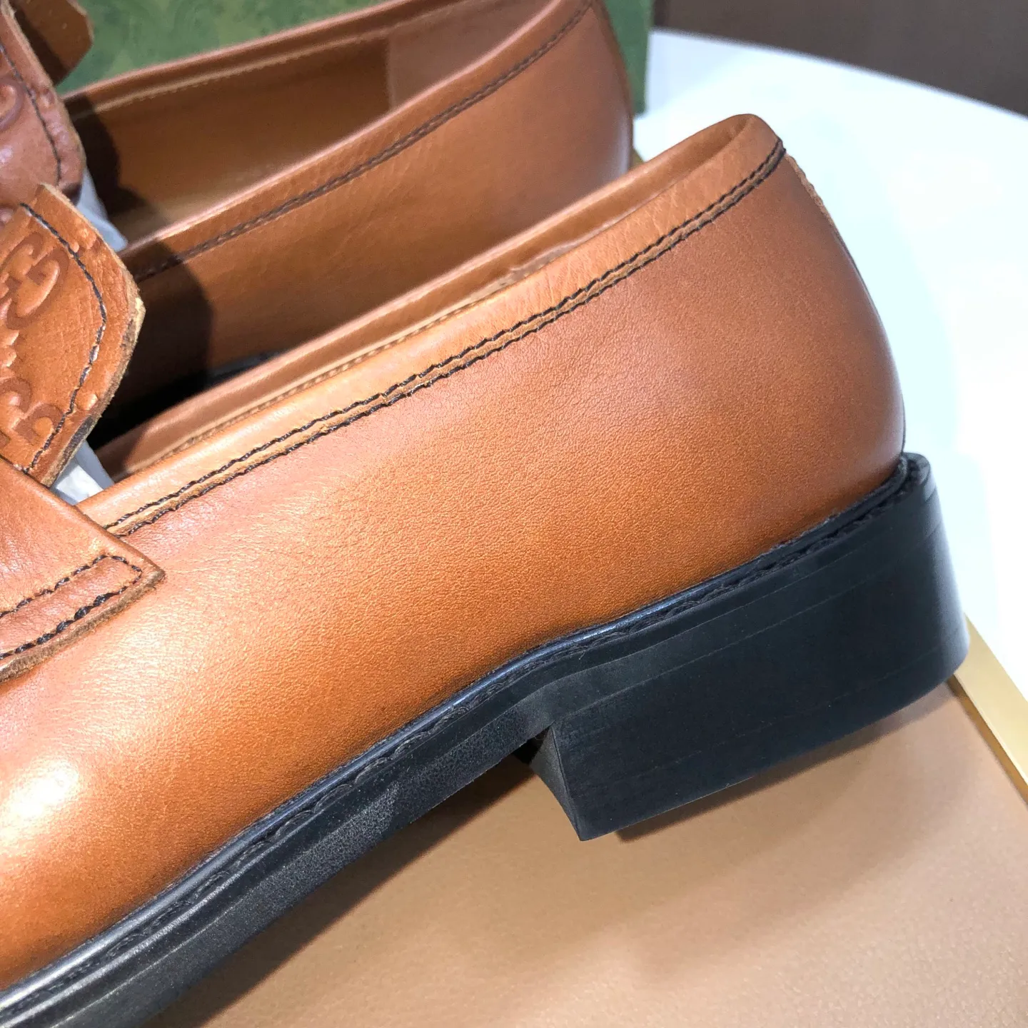 Men's men's shoes💰460💰【GUCCI】 (Niuli) new style🍀Gucci* - top version Gucci new leather shoes! It is made of imported original materials and has a comfortable first layer of cowhide lining! Original wear-resistant rubber outsole! High quality products! Code number 38-45 (45 customized)